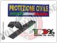 Patch Toppa Ricamata Protezione Civile + Bandiera  con Velcro Art.NSD-PC