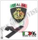 Patch Toppa Scudetto con Velcro Ricamato ITALIA + LOGO AERONAUTICA Art.IT-AERO