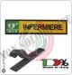 Patch Toppa Ricamata Giallo D.A.E. + INFERMIERE  Art.DAE-7