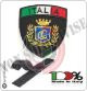 Patch Scudetto con Velcro Guardie Giurate Logo Nero + Bandiera Art.GPG-IT