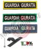 Patch Toppa Ricamata con Velcro Guardia Giurata Bordo Blu Verde Giallo  Art. NSD-GG-01