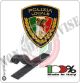 Patch Toppa Ricamata con Velcro Polizia Locale Nuovo logo 2020 Art. PL-T