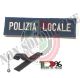 Patch Toppa Ricamata Polizia Locale con Velcro Art. NSD-PL-01