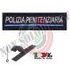 Patch Rettangolare con Velcro Blu Navy  Polizia Penitenziaria cm 11.00x3.00 Art. PP-NSD-1