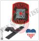 Patch Toppa  Ricamata VVFF Vigili del Fuoco Americani Fulton 1853 Fire Art.VVFF-36