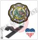 Patch Toppa Ricamata VVFF Vigili del Fuoco Americani Fire Fulton Twin Dragons Art.VVFF-22