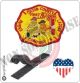 Patch Toppa Ricamata VVFF Vigili del Fuoco Americani Henry County Company 6 Art.VVFF-13