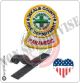 Patch Toppa Ricamata VVFF Vigili del Fuoco Americani Deklab County Paramedic Art.VVFF-38