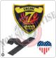 Patch Toppa Ricamata VVFF Vigili del Fuoco Americani Engine Dekalb 7 Art.VVFF-03