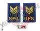 Tubolari Ricamati Bordo Azzurro GPG - GPGIPS - Brigadiere Oro  Art.GPG-R7