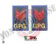 Tubolari Ricamati Bordo Azzurro GPG Guardia Particolare Giurata - GPGIPS - Appuntato  Art.GPG-R5