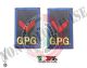 Tubolari Ricamati Bordo Azzurro GPG Guardia Particolare Giurata - GPGIPS - Agente Scelto Art. GPG-R4