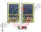Tubolari Ricamati Bordo Giallo GPG - GPGIPS - Maresciallo  Art.GPG-R12
