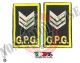 Tubolari Ricamati Bordo Giallo GPG - GPGIPS - Brigadiere Argento  Art.GPG-R10X