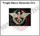 Fregio Basco  Generale Oro Esercito Carabinieri G.di F. Polizia  Art.NSD-F-29