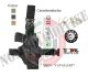 Fondina Cosciale Compatta Vega Holster Cosciale Cavallery Polizia Carabinieri Esercito GPG IPS  Art. VKC8